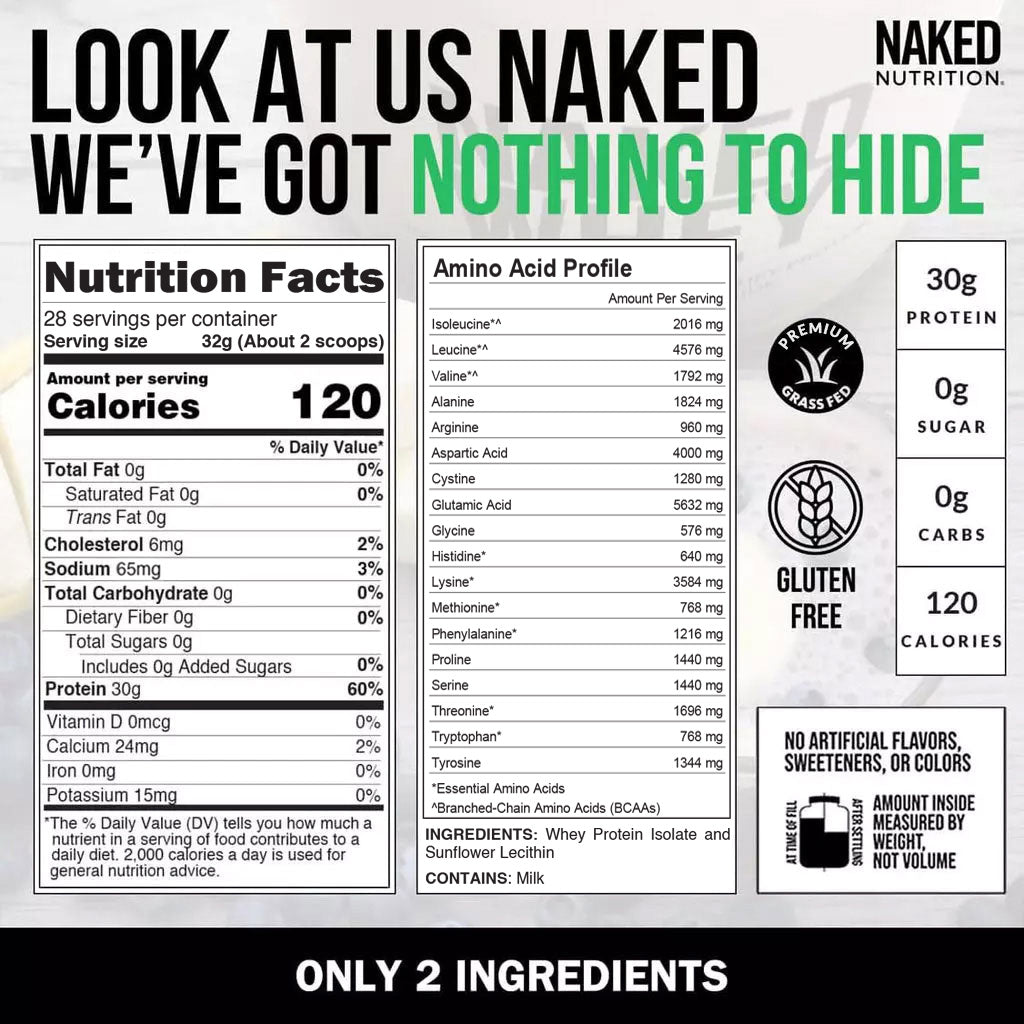 Grass Fed Whey Isolate Protein Powder - Unflavored for Simple Daily Protein Routines